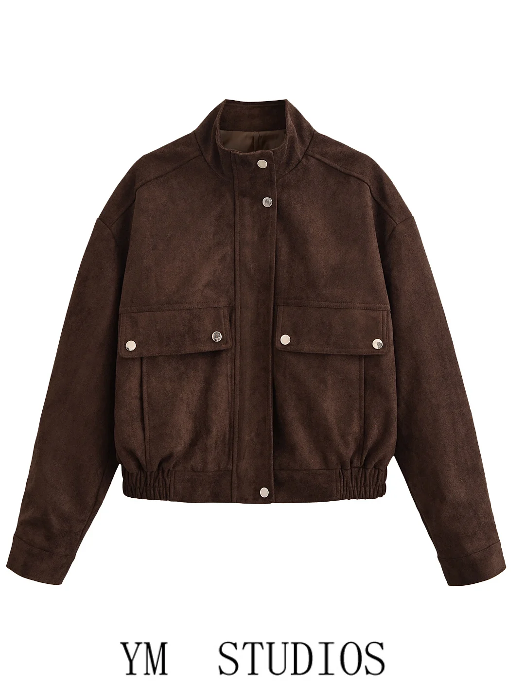 Retro American Brown Suede Short Jacket Women's High Waist Spring Autumn Casual Outerwear Polyester Fiber Long Sleeve Button ...
Retro American Brown Suede Short Jacket Women's High Waist Spring Autumn Casual Outerwear Polyester Fiber Long Sleeve Button ...