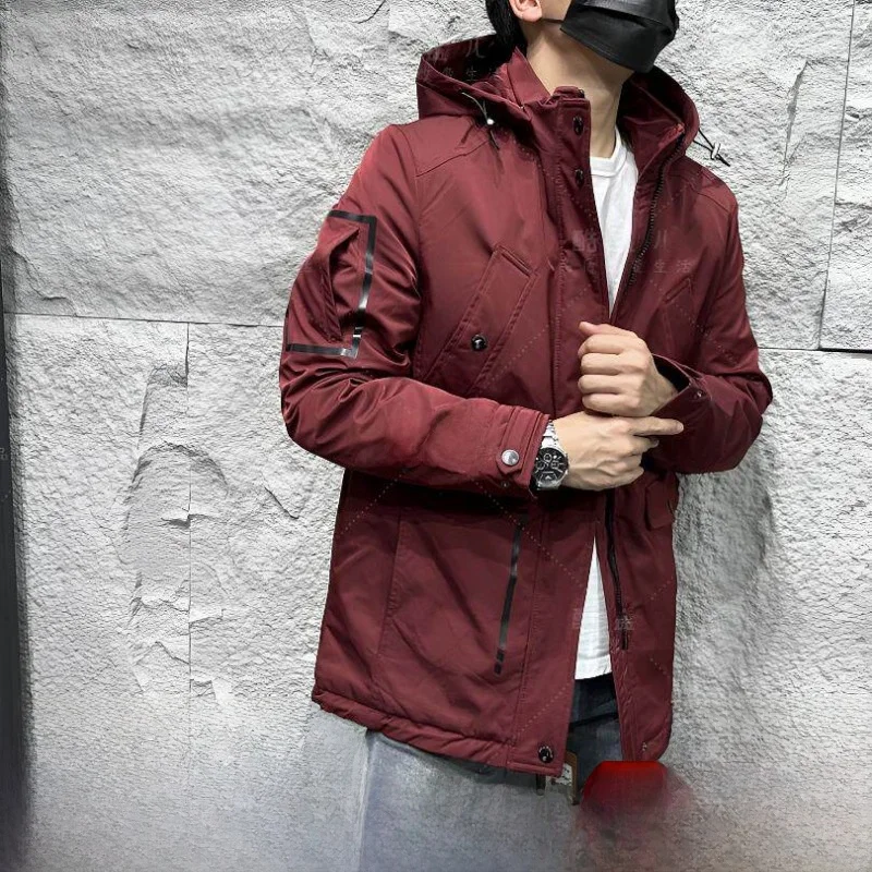 Heavyweight Men's Parka Coat Thick Warm Windproof Large Size Cotton Jacket Fashion Urban Style Detachable Hood Regular Length
Heavyweight Men's Parka Coat Thick Warm Windproof Large Size Cotton Jacket Fashion Urban Style Detachable Hood Regular Length