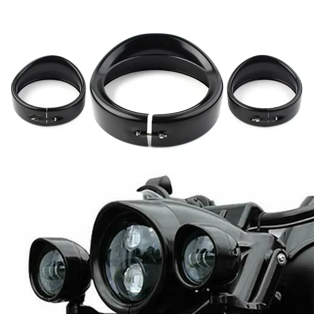 3Pcs Motorcycle 7" 4.5" Passing Fog Head Lights Trim Ring Bezel Visor Cover For Harley Davidson Touring
3Pcs Motorcycle 7" 4.5" Passing Fog Head Lights Trim Ring Bezel Visor Cover For Harley Davidson Touring