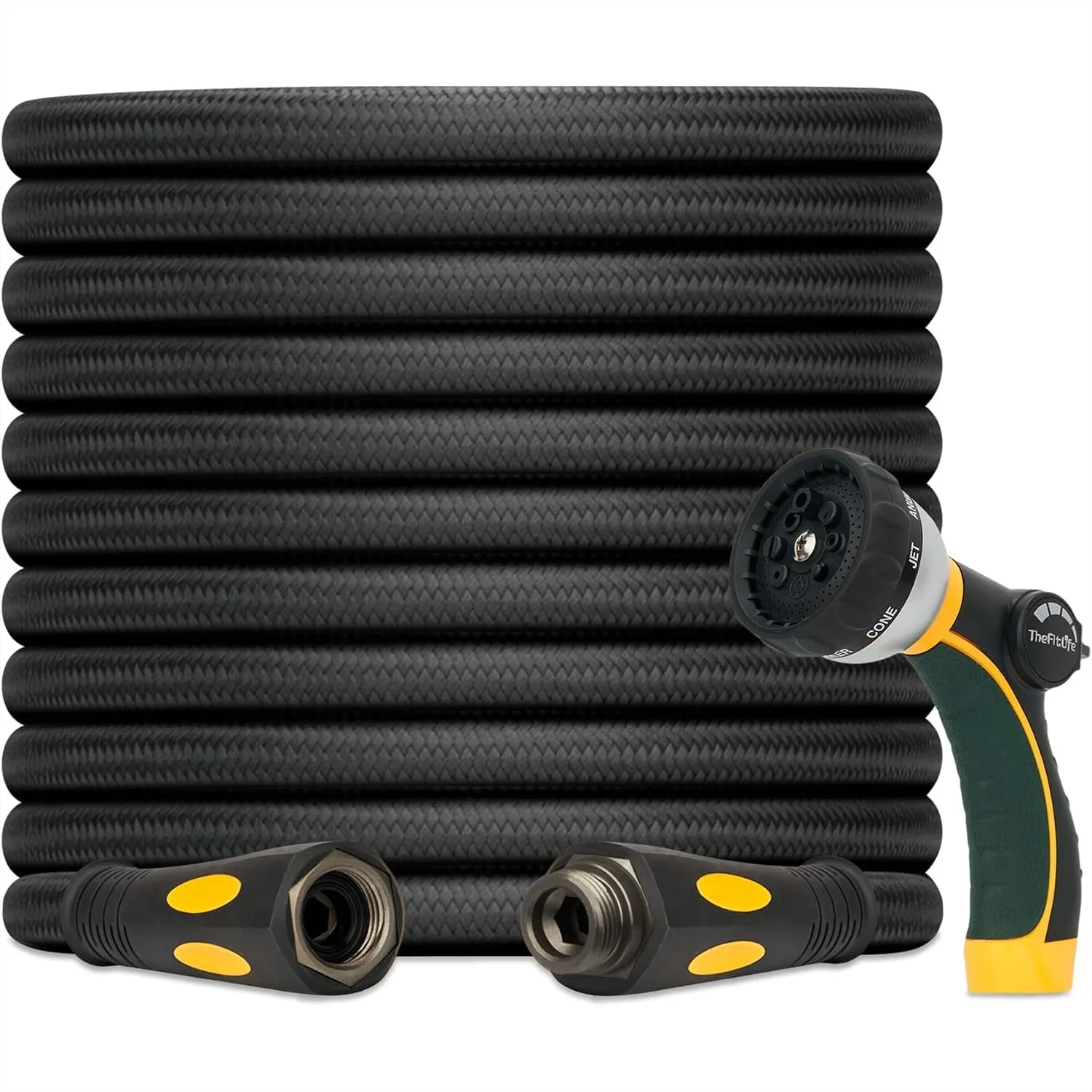 75 ft Heavy Duty Garden Hose, Non-Expandable Lightweight Water Hose with Swivel Fittings for Easy Use
75 ft Heavy Duty Garden Hose, Non-Expandable Lightweight Water Hose with Swivel Fittings for Easy Use