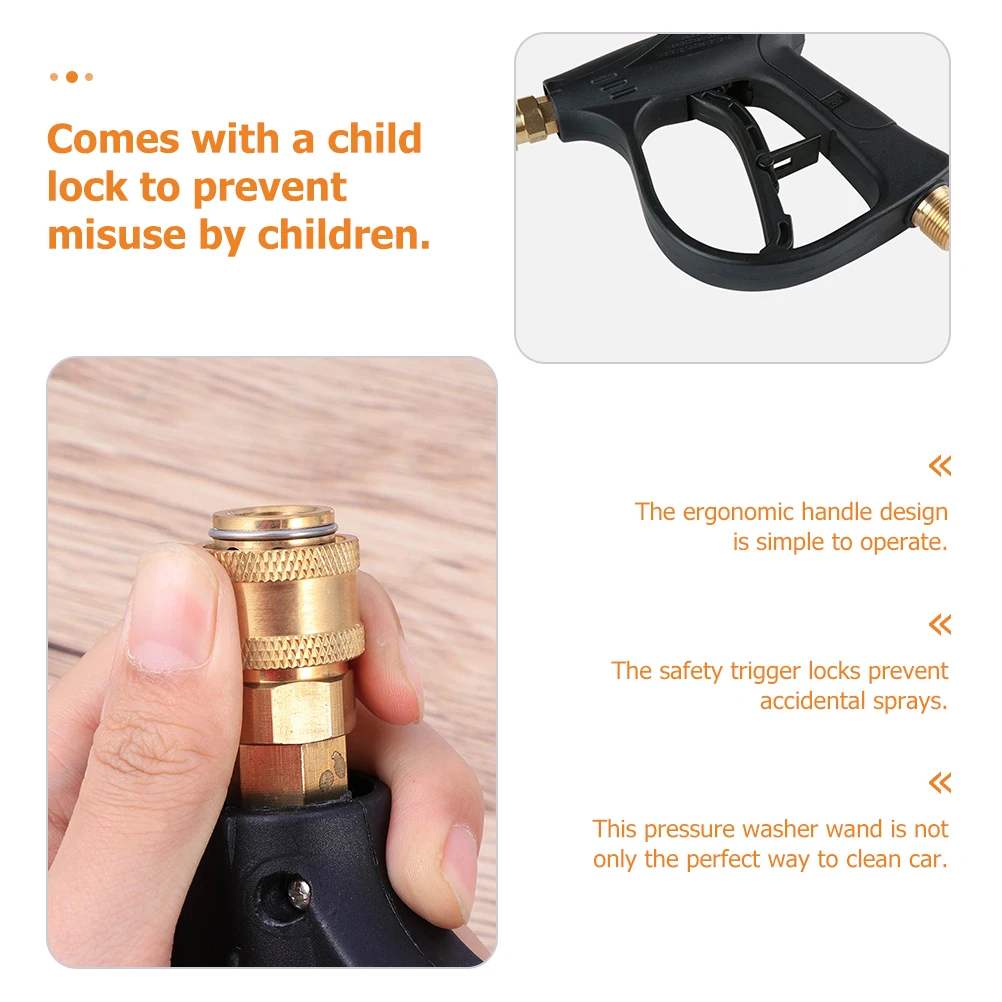 Premium High Pressure Washer Wand Pure Copper Durable for Car Motorcycle Windows Driveways Yard Cleaning Tool Spray Nozzle
Premium High Pressure Washer Wand Pure Copper Durable for Car Motorcycle Windows Driveways Yard Cleaning Tool Spray Nozzle