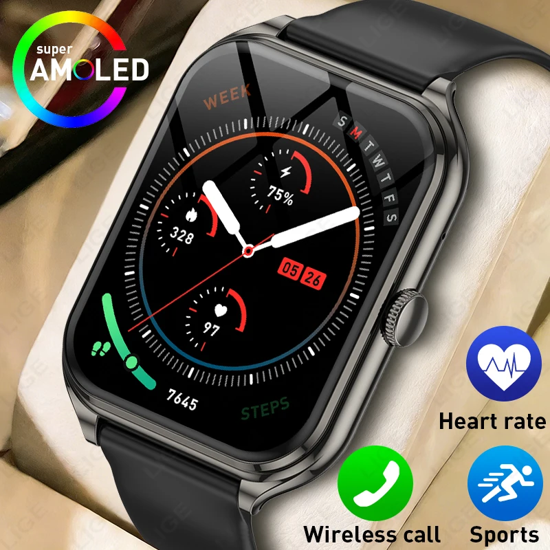 LIGE New Bluetooth Calling Smart Watch Men 1.93 inch AMOLED Screen 24H Health Monitor Multi-sport modes Smartwatch For Men Women
LIGE New Bluetooth Calling Smart Watch Men 1.93 inch AMOLED Screen 24H Health Monitor Multi-sport modes Smartwatch For Men Women
