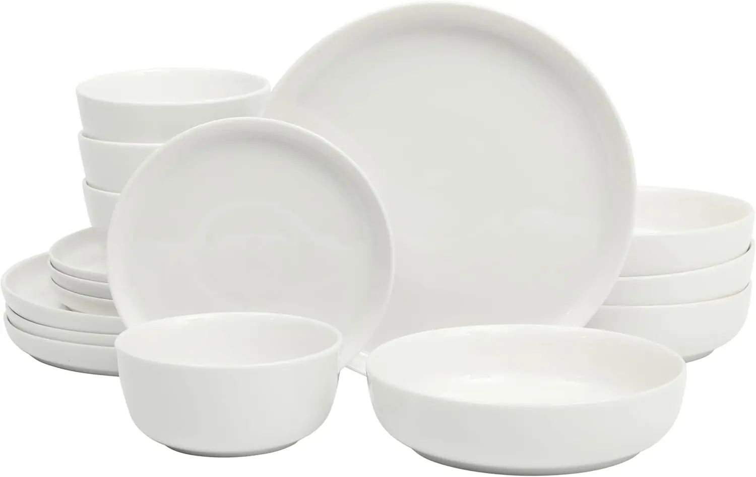 Scratch-Resistant Porcelain Dinnerware Set for 4, 16pcs White Ceramic Plates and Bowls, Microwave & Dishwasher Safe
Scratch-Resistant Porcelain Dinnerware Set for 4, 16pcs White Ceramic Plates and Bowls, Microwave & Dishwasher Safe