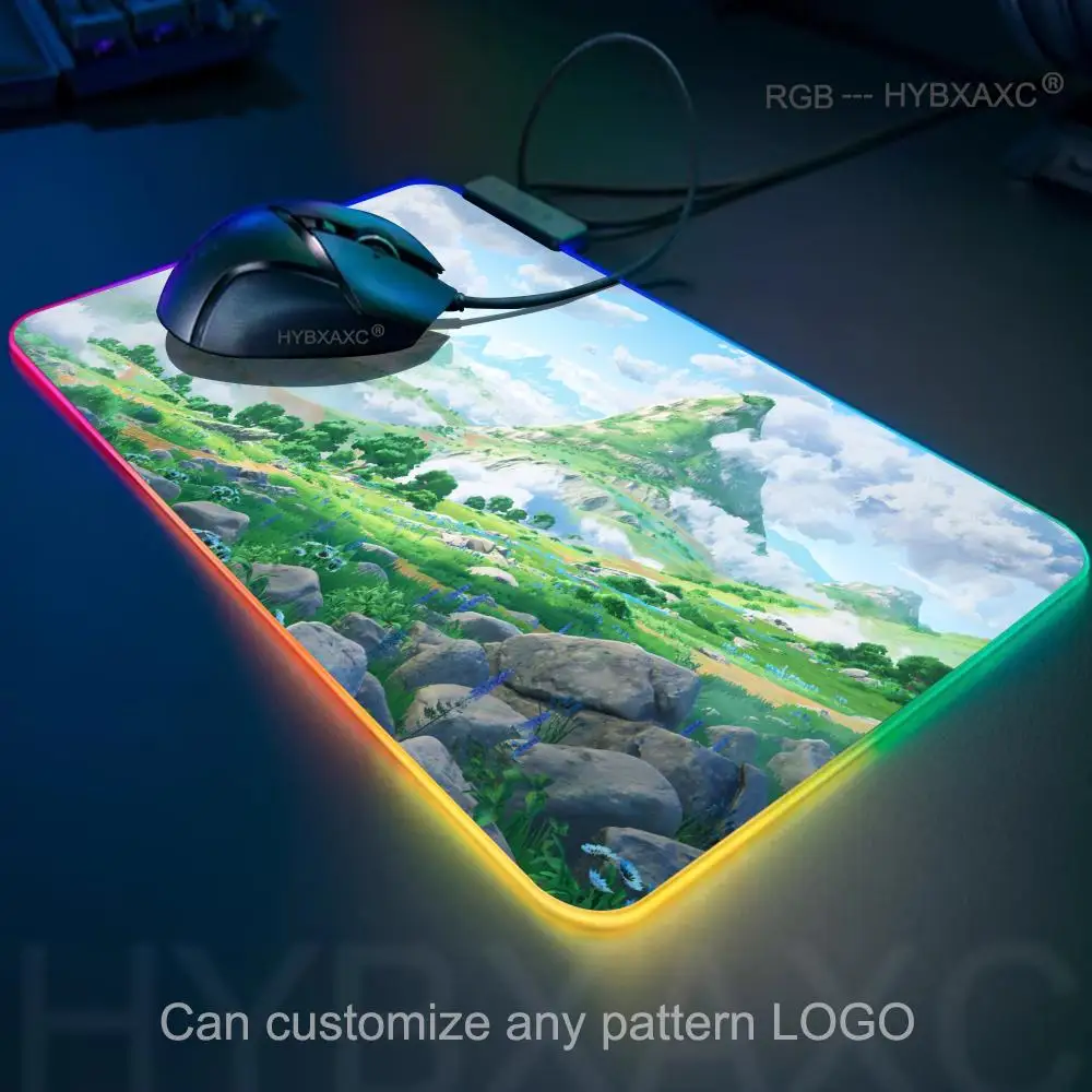 Коврик для мыши Anime Green Mountain RGB Gaming Mouse Pad Настольный коврик HD Gamer Большой светодиодный светильник XXL Коврики для мыши ПК Компьютерный ковер
Коврик для мыши Anime Green Mountain RGB Gaming Mouse Pad Настольный коврик HD Gamer Большой светодиодный светильник XXL Коврики для мыши ПК Компьютерный ковер