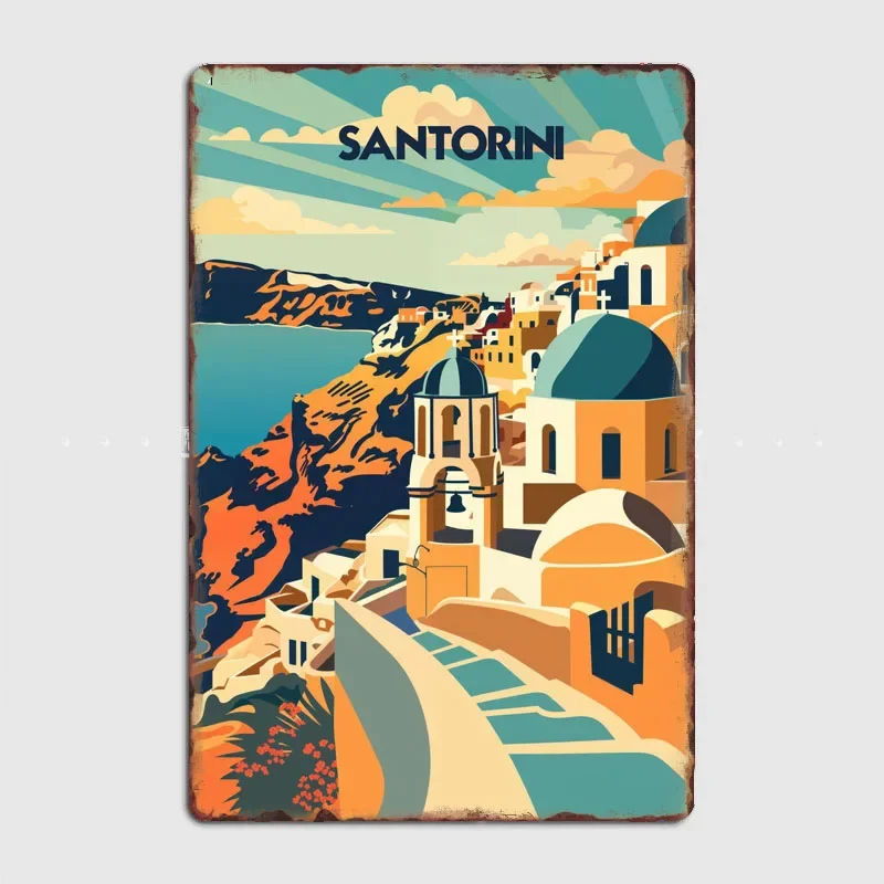 Santorini's iconic domes and coastline Travel Scenic Spot Poster Metal Plaques Tin Sign Home Decor Room Decoration Wall Decor
Santorini's iconic domes and coastline Travel Scenic Spot Poster Metal Plaques Tin Sign Home Decor Room Decoration Wall Decor