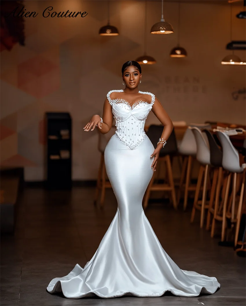 Luxury Mermaid Wedding Dress Women Elegant 2024 Satin Beading Crystal Pearls Corset Bridal Gowns Vestidos De Novia Customized
Luxury Mermaid Wedding Dress Women Elegant 2024 Satin Beading Crystal Pearls Corset Bridal Gowns Vestidos De Novia Customized