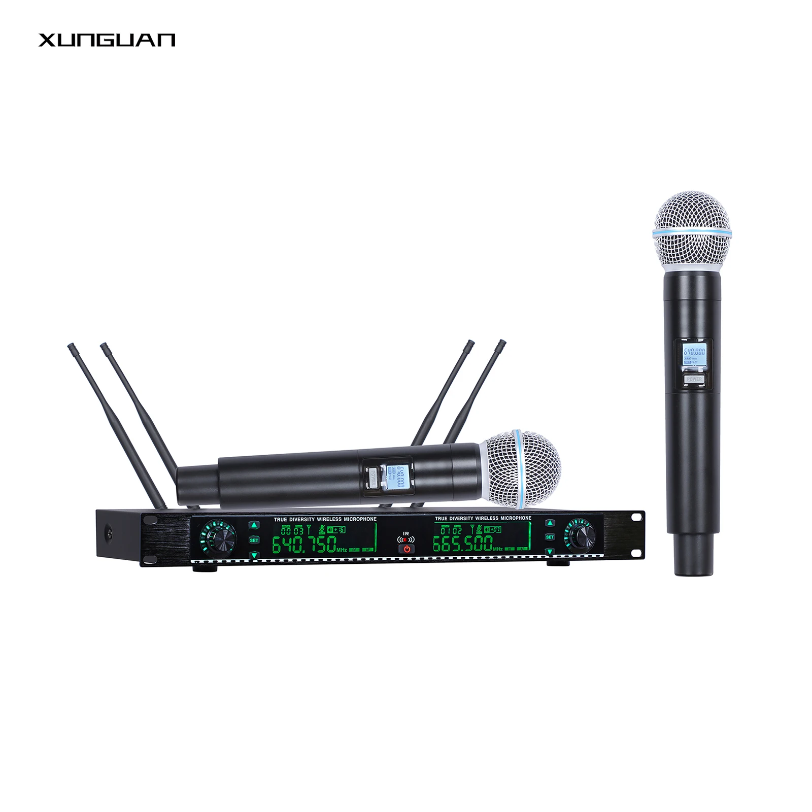 AXT200 True Diversity 2CH Professional UHF Microphone Wireless Handheld Mic for Conference Stage Big Show Singing Teaching
AXT200 True Diversity 2CH Professional UHF Microphone Wireless Handheld Mic for Conference Stage Big Show Singing Teaching