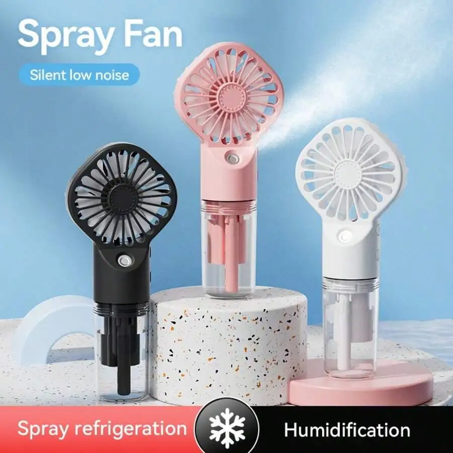 1pc Portable Handheld Mist Fan, Quiet USB Rechargeable Misting Fan, 800/1200mAh, 4 Wind Speed Modes, Mini Desktop Fan For Home,
1pc Portable Handheld Mist Fan, Quiet USB Rechargeable Misting Fan, 800/1200mAh, 4 Wind Speed Modes, Mini Desktop Fan For Home,