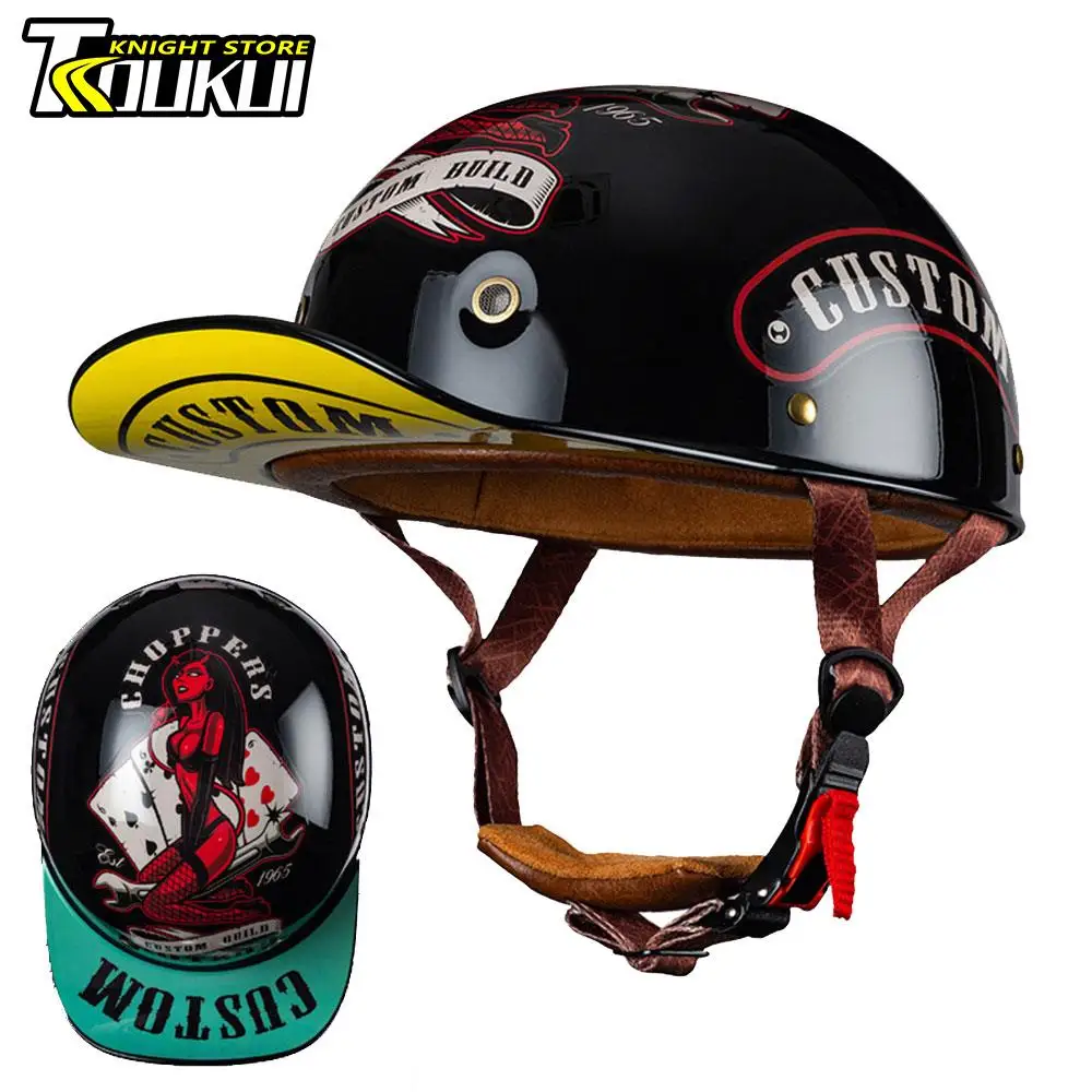 Motorcycle Helmet Vintage Baseball Cap Casco Moto Helmet Half Face Cycling Helmet Retro Capacete De Moto Casque DOT Approved
Motorcycle Helmet Vintage Baseball Cap Casco Moto Helmet Half Face Cycling Helmet Retro Capacete De Moto Casque DOT Approved