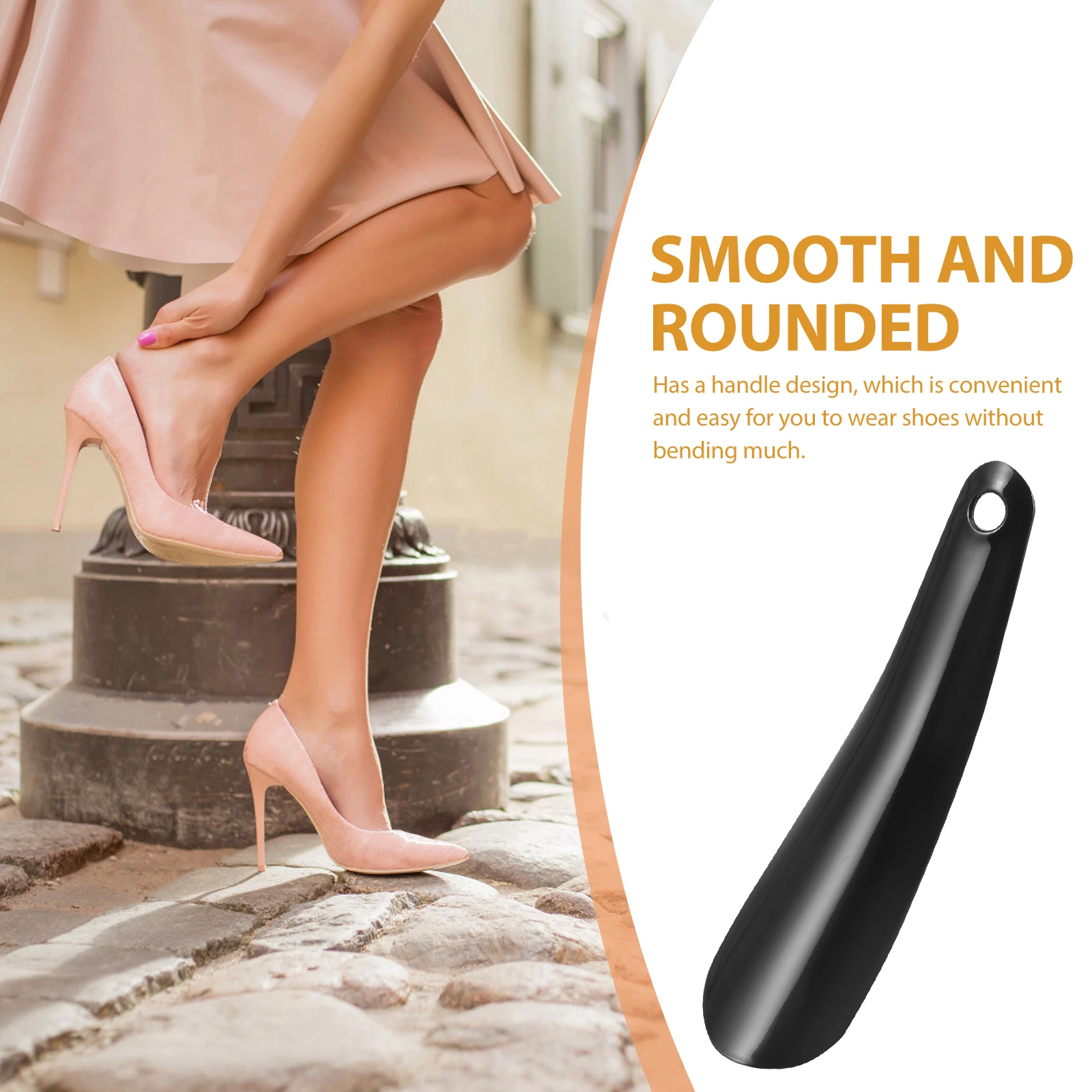 Plastic Shoehorn Black Shoe Horn Portable Short Helper Durable PP Shoes Horn Material Household Shoes Accessories
Plastic Shoehorn Black Shoe Horn Portable Short Helper Durable PP Shoes Horn Material Household Shoes Accessories