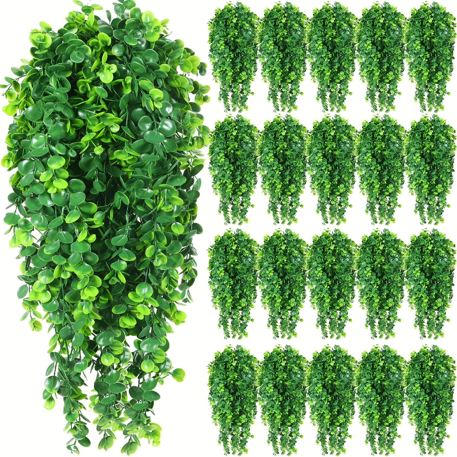 24 Realistic Fake Ivy Vines - Indoor/Outdoor Hanging Plants with Lush Green Leaves, Durable Plastic Ivy Garland for Living Room
24 Realistic Fake Ivy Vines - Indoor/Outdoor Hanging Plants with Lush Green Leaves, Durable Plastic Ivy Garland for Living Room