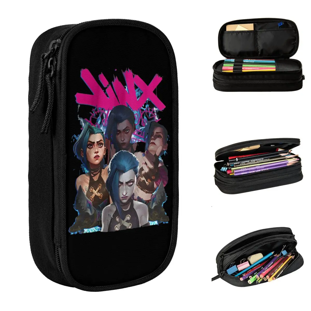 Arcane Jinx Game Fans Lover Pencil Cases Pen Bag for Student Big Capacity Office Zipper Pencilcases
Arcane Jinx Game Fans Lover Pencil Cases Pen Bag for Student Big Capacity Office Zipper Pencilcases