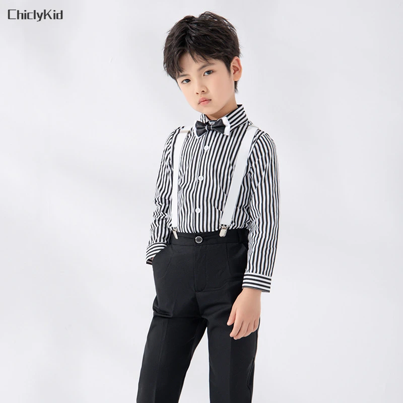 High Quality Boys Striped Shirt Overalls Kids Suits Jumpsuits Clothes Set Child Formal Dress Toddler Tops Suspender Pants Outfit
High Quality Boys Striped Shirt Overalls Kids Suits Jumpsuits Clothes Set Child Formal Dress Toddler Tops Suspender Pants Outfit