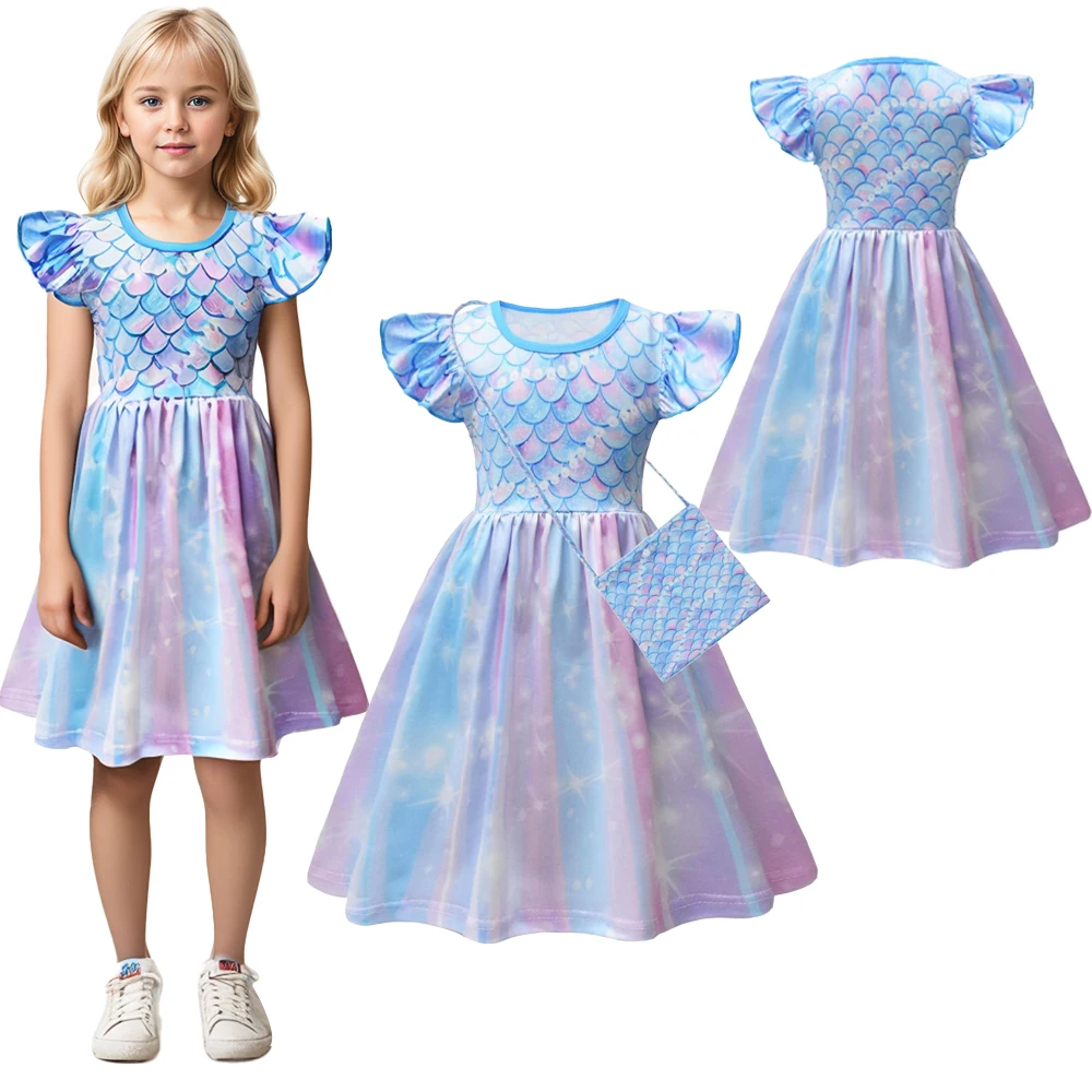 Pretty Baby Dress Fish Scale Colourful Print Sweet Flying Sleeve Dresses Baby Birthday Gift Carnival Christmas Party Clothes Bag
Pretty Baby Dress Fish Scale Colourful Print Sweet Flying Sleeve Dresses Baby Birthday Gift Carnival Christmas Party Clothes Bag