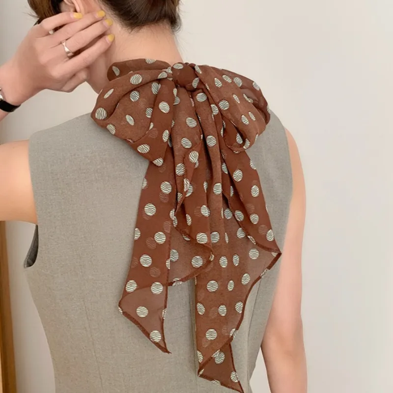 Summer Long Polka Dot Silk Scarf Women's Neck Advanced Sense 2025 New Neck Accessories with Bag Binding Headband Scarf Scarf
Summer Long Polka Dot Silk Scarf Women's Neck Advanced Sense 2025 New Neck Accessories with Bag Binding Headband Scarf Scarf