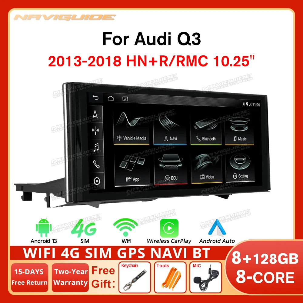 NAVIGUIDE 10.25'' Touch Display Screen Carplay Car Multimedia Player For Audi Q3 2012-2018 1920*720P Car Radio Smart car systems
NAVIGUIDE 10.25'' Touch Display Screen Carplay Car Multimedia Player For Audi Q3 2012-2018 1920*720P Car Radio Smart car systems