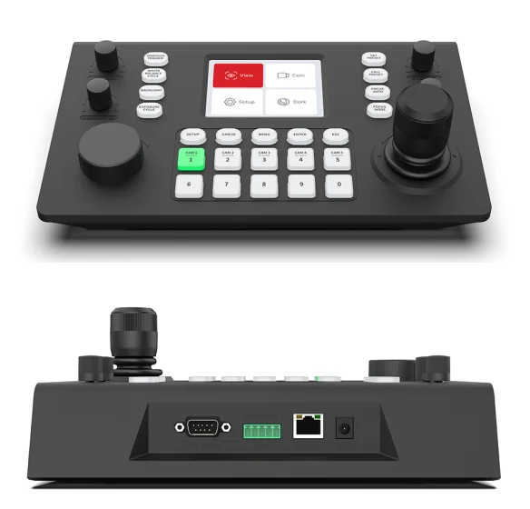 3D Joystick PTZ Network Keyboard Controller With 3.5 Inch LCD Live Streaming For Video Conference Control
3D Joystick PTZ Network Keyboard Controller With 3.5 Inch LCD Live Streaming For Video Conference Control