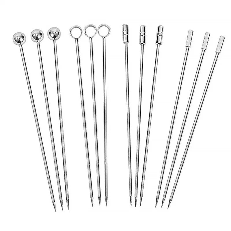 Stainless Steel Cocktail Picks, Fruit Sticks,Toothpicks for Party Bar, Drink Stirring Sticks, Martini Picks, Party Tools
Stainless Steel Cocktail Picks, Fruit Sticks,Toothpicks for Party Bar, Drink Stirring Sticks, Martini Picks, Party Tools