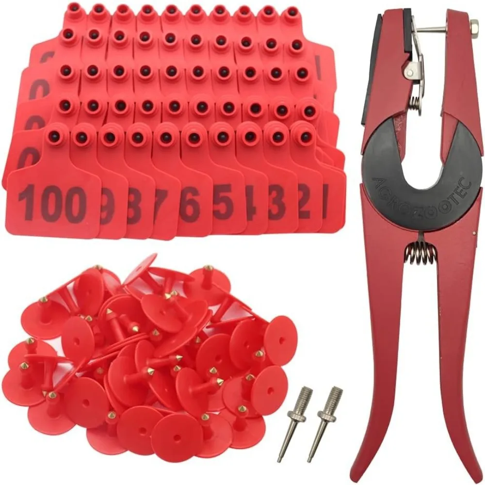 Cattle Ear Tags Numbered Laser Printed Animal Identification Labels for Cow Sheep Goat Pig Livestock Farm Management Supplies
Cattle Ear Tags Numbered Laser Printed Animal Identification Labels for Cow Sheep Goat Pig Livestock Farm Management Supplies