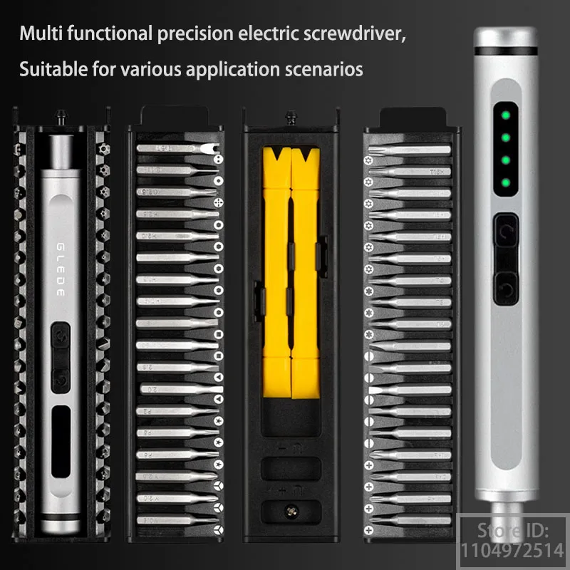 Portable Multi Functional Precision Electric Screwdriver Set with LED Light Rechargeable Portable Cordless Electric Screwdriver
Portable Multi Functional Precision Electric Screwdriver Set with LED Light Rechargeable Portable Cordless Electric Screwdriver