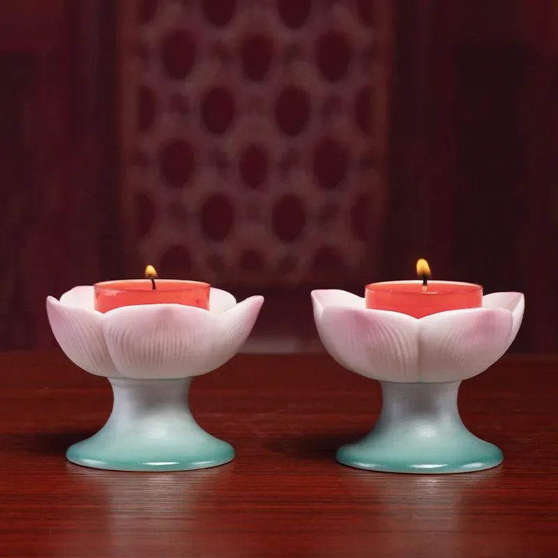 X5-15 ceramic lotus candle holder for buddha offering, ghee offering, home use candlestick base ornament
X5-15 ceramic lotus candle holder for buddha offering, ghee offering, home use candlestick base ornament