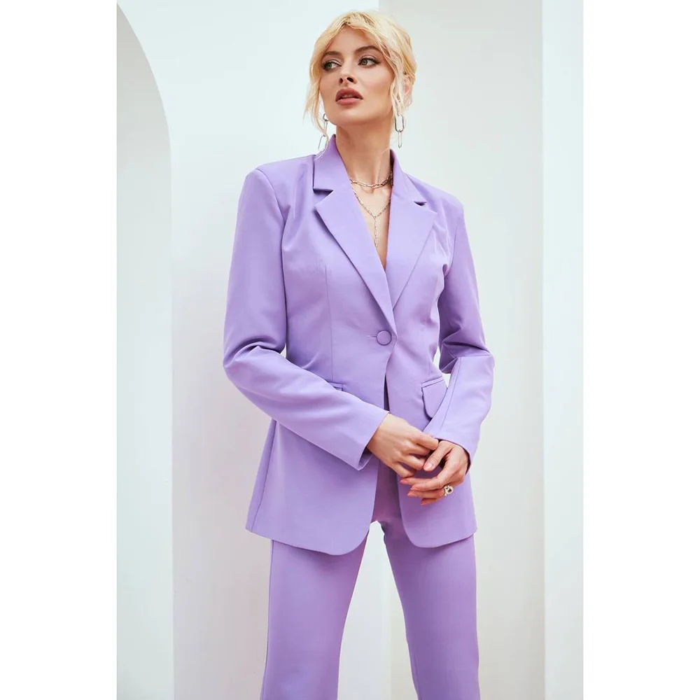 Elegant Women Office Lady Suits Slim Fit One Button Notch Lapel High Quality Full Set Fashion Tailor 2 Piece Jacket Pants Blazer
Elegant Women Office Lady Suits Slim Fit One Button Notch Lapel High Quality Full Set Fashion Tailor 2 Piece Jacket Pants Blazer