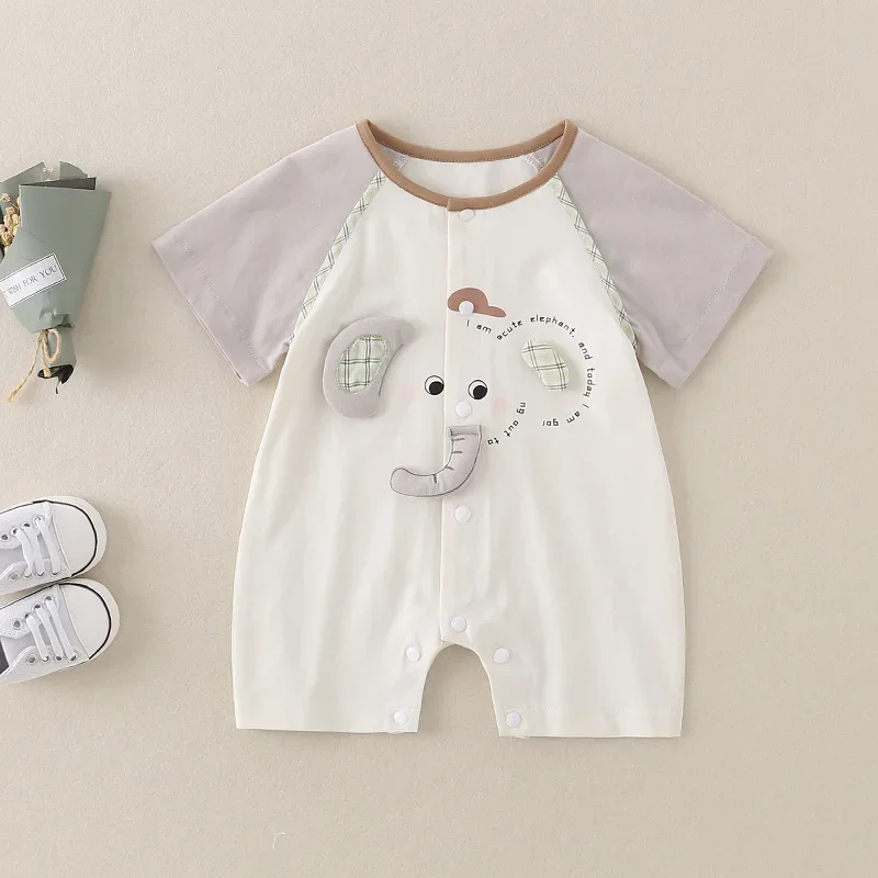 ZOETOPKID New Summer Baby Outfit Thin Cotton Rompers Cartoon Pattern Bodysuit Male Baby Jumpsuit 0-24M Baby Girl Nightgown
ZOETOPKID New Summer Baby Outfit Thin Cotton Rompers Cartoon Pattern Bodysuit Male Baby Jumpsuit 0-24M Baby Girl Nightgown