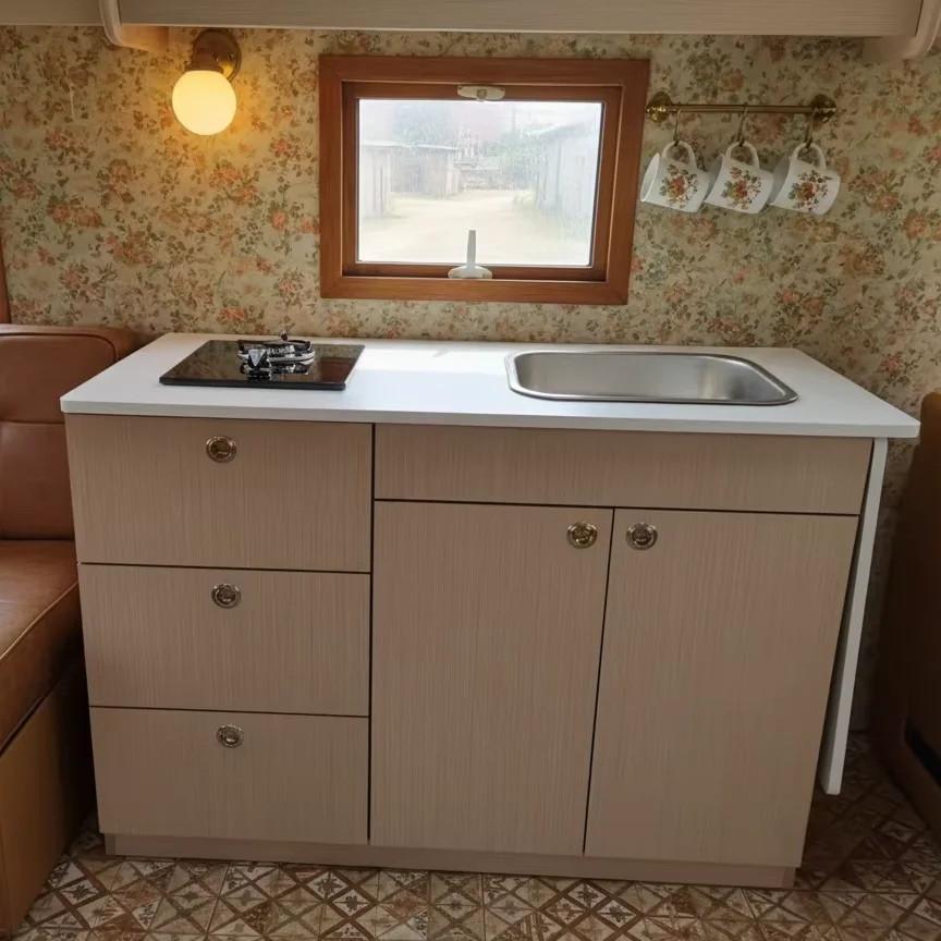High Quality Lightweight Aluminum Kitchen Cabinet for Camper Van With Sink and Stove for Campervan/Motorhome
High Quality Lightweight Aluminum Kitchen Cabinet for Camper Van With Sink and Stove for Campervan/Motorhome