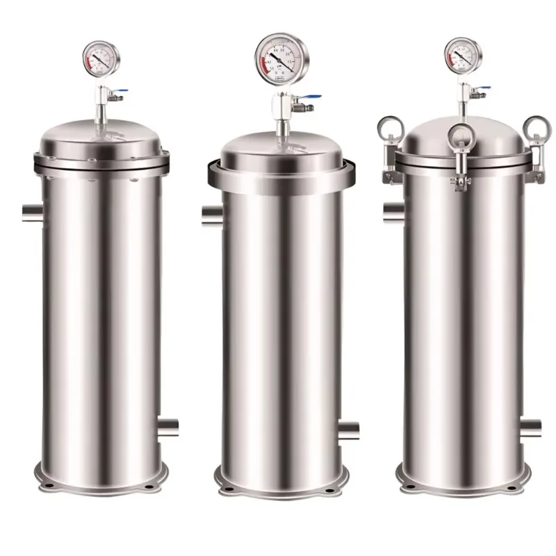 Stainless steel bag filter industrial water purification equipment
Stainless steel bag filter industrial water purification equipment