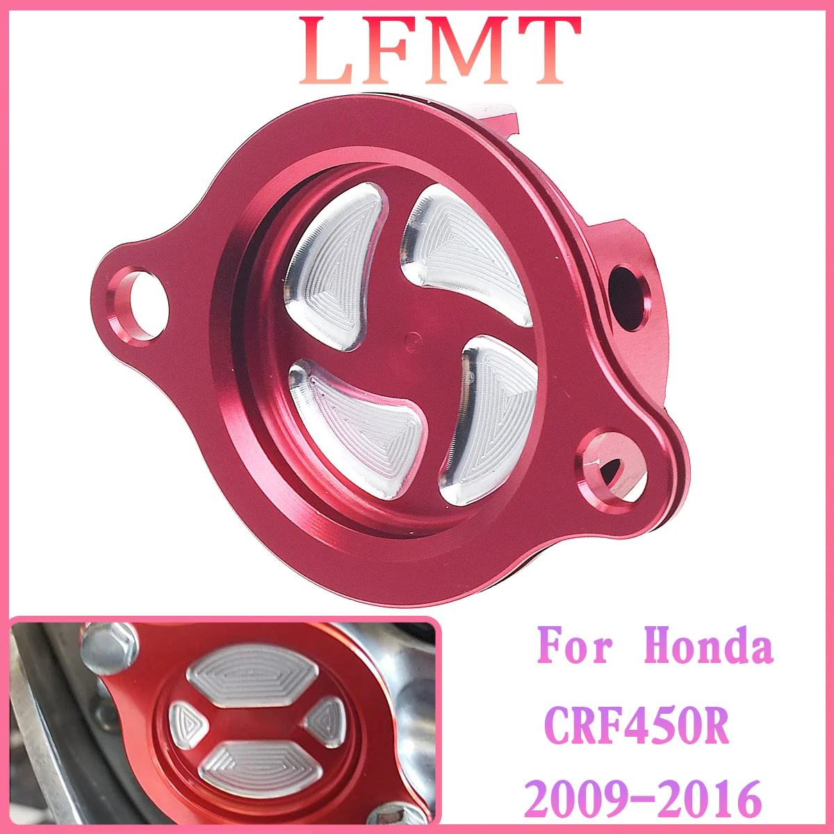 CNC Aluminum Engine Red Oil Filter Cap Cover For Honda Motocross CRF 250 2010-2018 CRF250R CRF450R 2009-2016 CRF450 2009-2018
CNC Aluminum Engine Red Oil Filter Cap Cover For Honda Motocross CRF 250 2010-2018 CRF250R CRF450R 2009-2016 CRF450 2009-2018