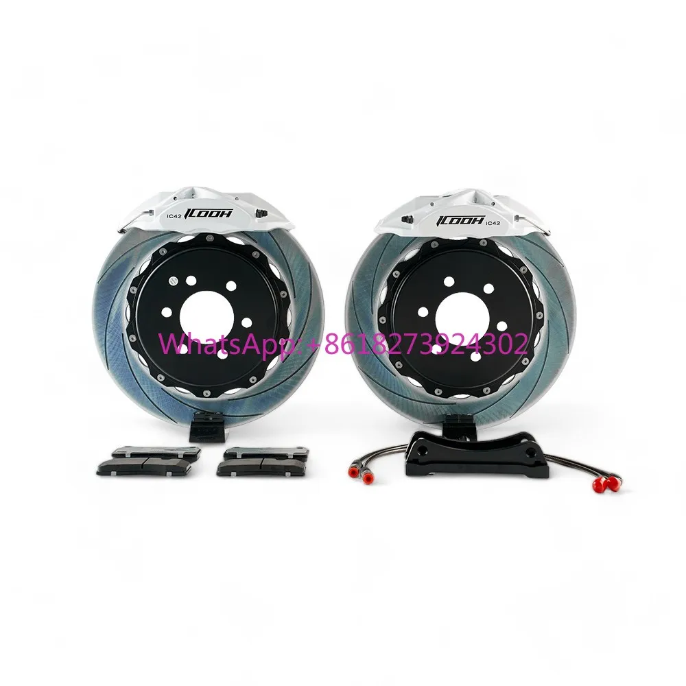 ICOOH Factory Price 4 Pistons Modified Racing Brake Sets IC42 Rear 355/380mm Rotor Size Big Brake Kit for Kia K3 K5 K7 K9
ICOOH Factory Price 4 Pistons Modified Racing Brake Sets IC42 Rear 355/380mm Rotor Size Big Brake Kit for Kia K3 K5 K7 K9