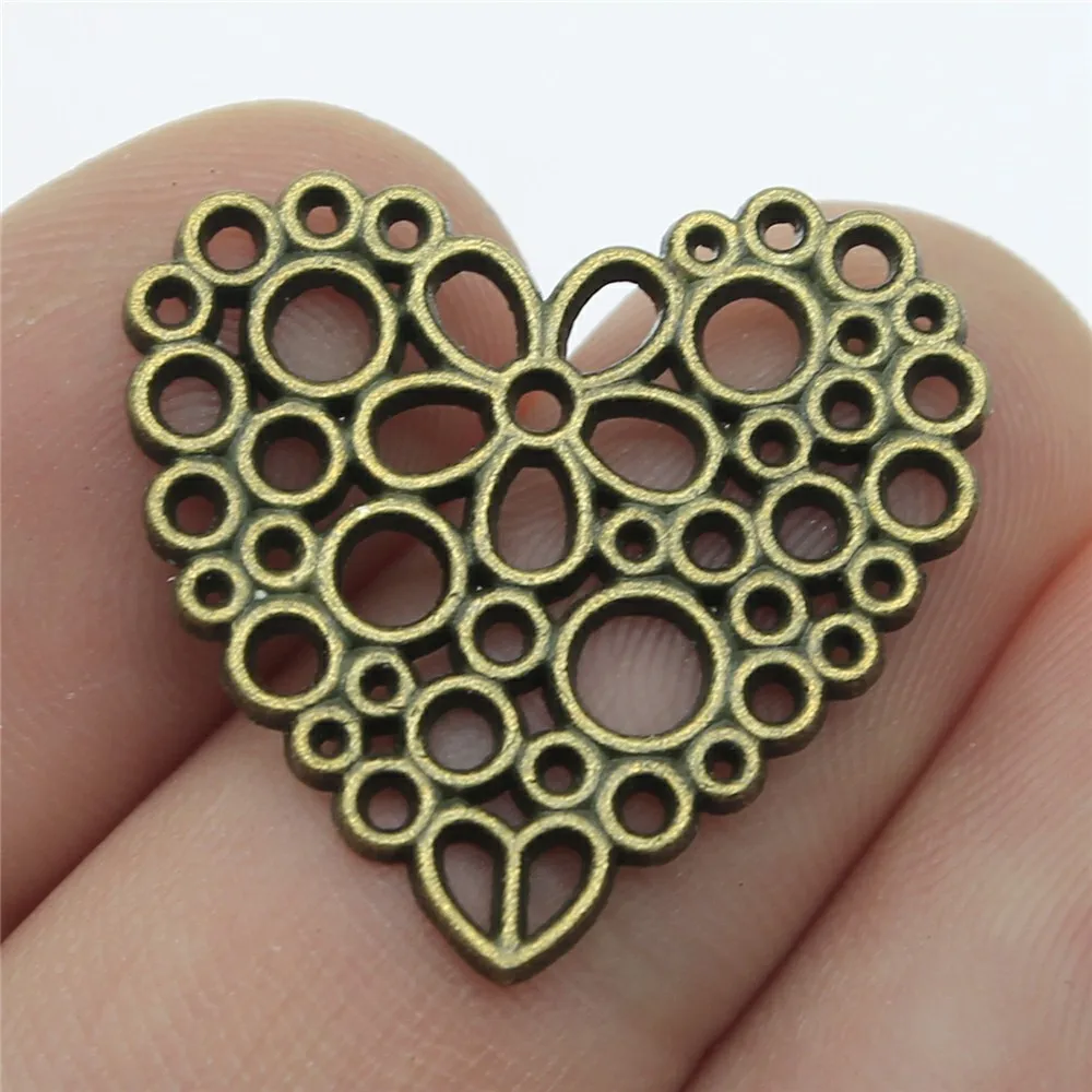 10pcs 23x25mm 2 Colors Antique Silver Color Antique Bronze Color Heart Charms Pendant Hand Crafts Accessories
10pcs 23x25mm 2 Colors Antique Silver Color Antique Bronze Color Heart Charms Pendant Hand Crafts Accessories