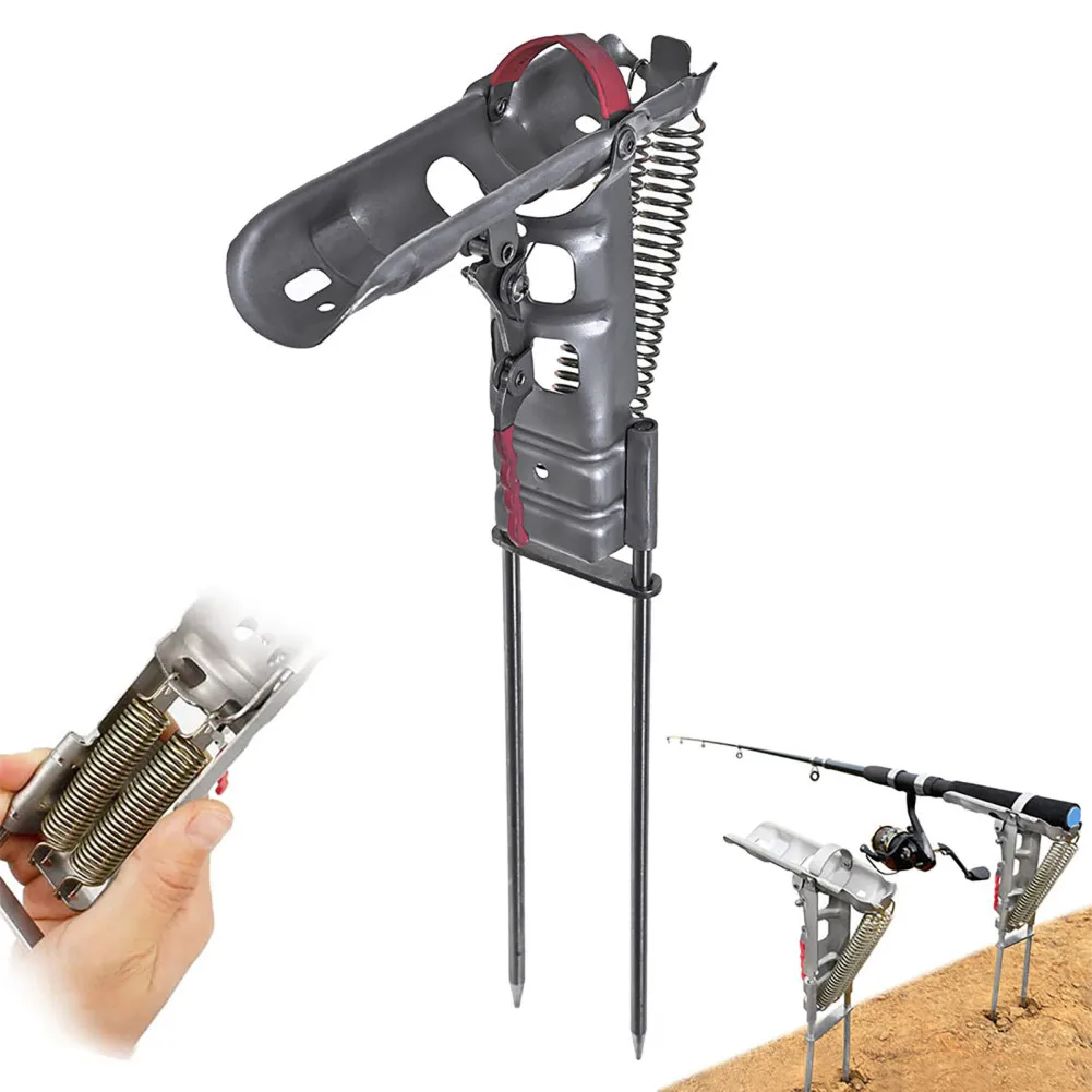 Automatic Fishing Rod Holder Adjustable Spring Tension Double Spring Folding Stainless Steel Upgrade Fishing Pole Stand
Automatic Fishing Rod Holder Adjustable Spring Tension Double Spring Folding Stainless Steel Upgrade Fishing Pole Stand