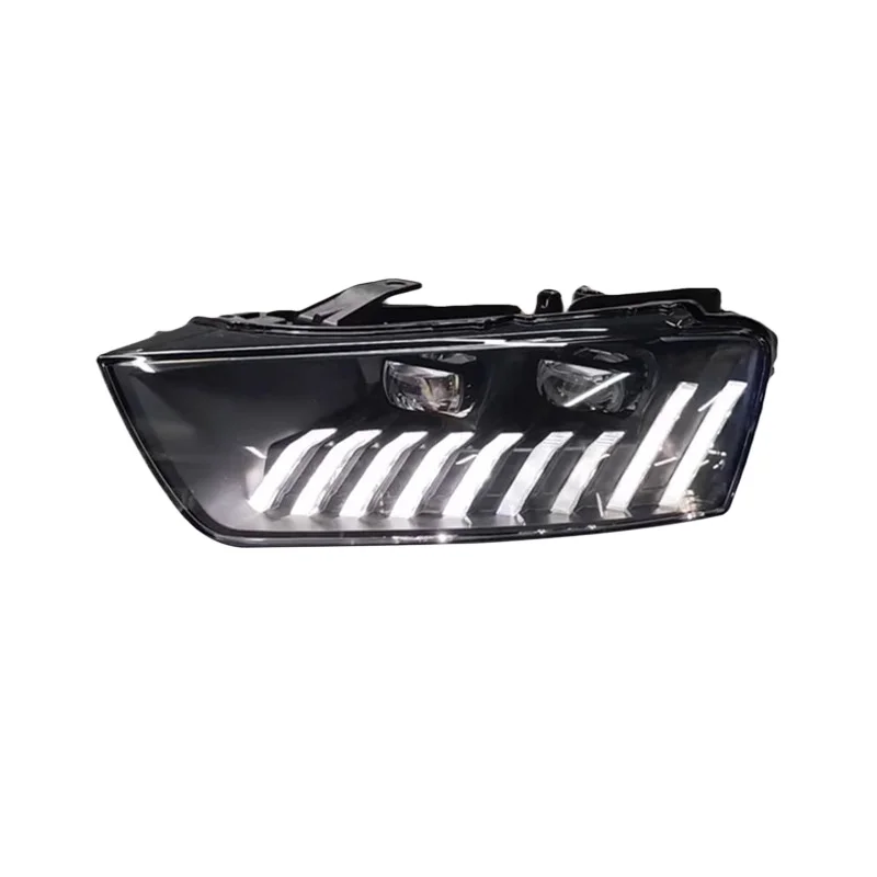 -For Upgraded Full LED Headlight Assembly forQ3 2013-2018 LED DRL Sequential Turn Signal Dual Beam Projector Lens Front Lamp^