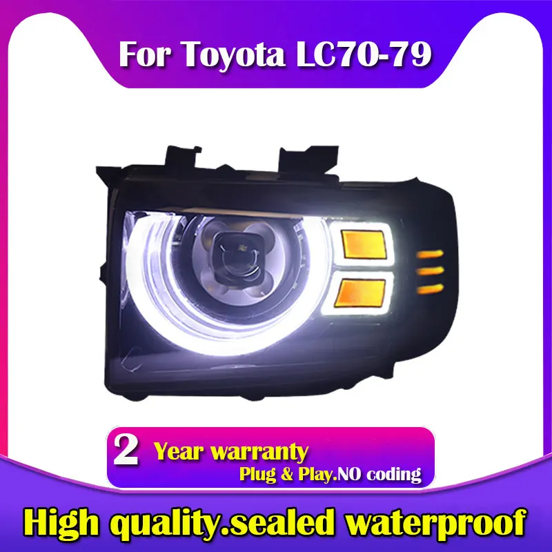 Новая фара для автомобильного стайлинга для Toyota Land Cruiser LC70-71-76-79, головная лампа для внутреннего освещения, аксессуары для дневных ходовых огней
Новая фара для автомобильного стайлинга для Toyota Land Cruiser LC70-71-76-79, головная лампа для внутреннего освещения, аксессуары для дневных ходовых огней