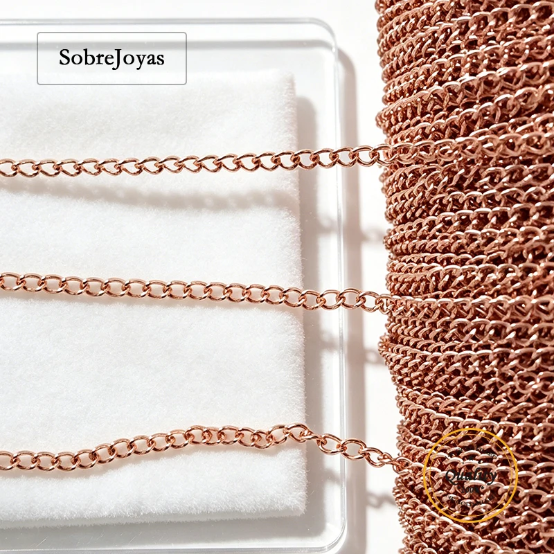 14K Rose Gold Filled 1.5mm Curb Chain 1 Meter Unfinished Bulk Necklace Chain for DIY Jewelry Making
14K Rose Gold Filled 1.5mm Curb Chain 1 Meter Unfinished Bulk Necklace Chain for DIY Jewelry Making