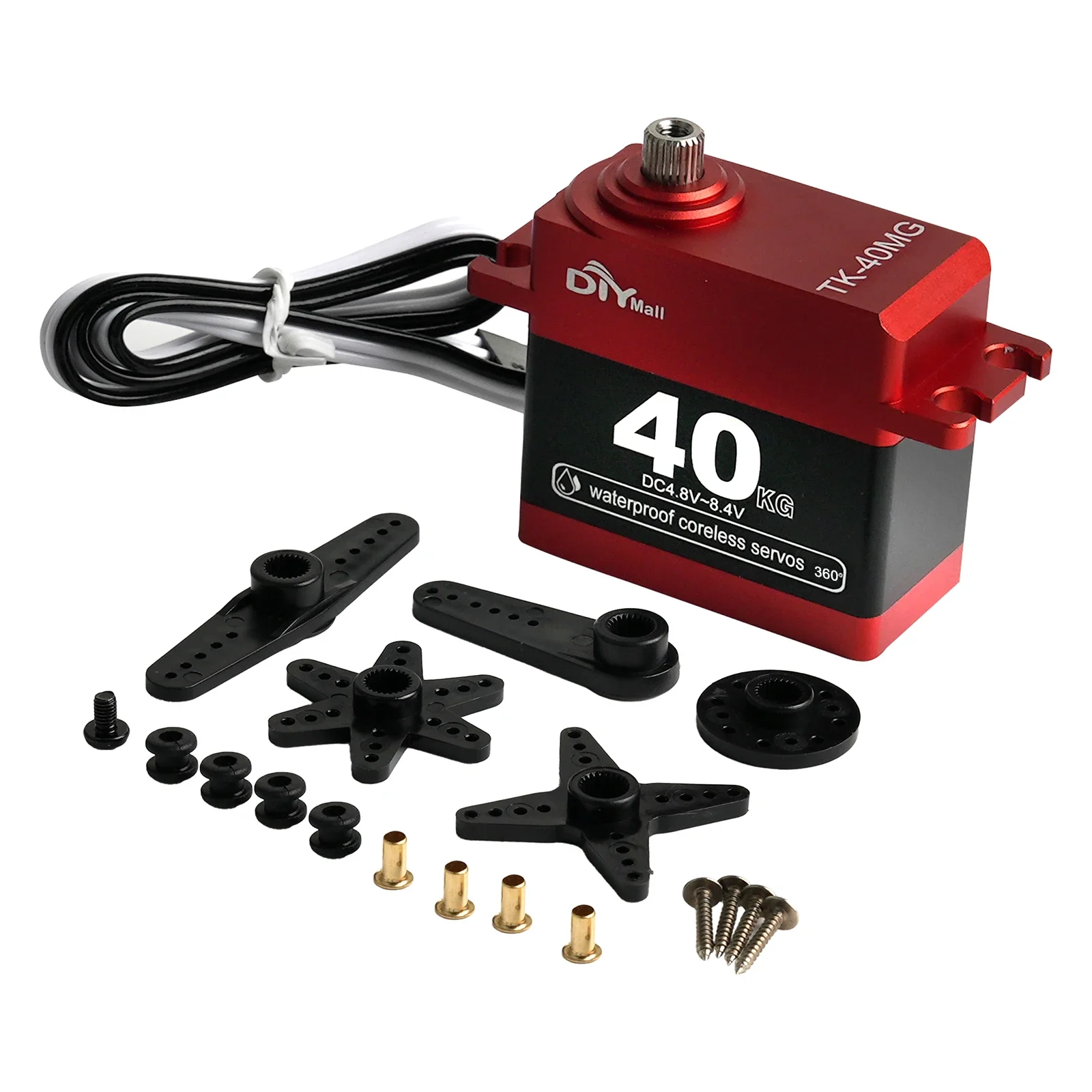 40KG Digital TK-40MG Servo Coreless Motor High Torque 180°/270°/360° Full Metal Servos DIY Parts For 1:8 1:10 1:12 RC Car Model
40KG Digital TK-40MG Servo Coreless Motor High Torque 180°/270°/360° Full Metal Servos DIY Parts For 1:8 1:10 1:12 RC Car Model