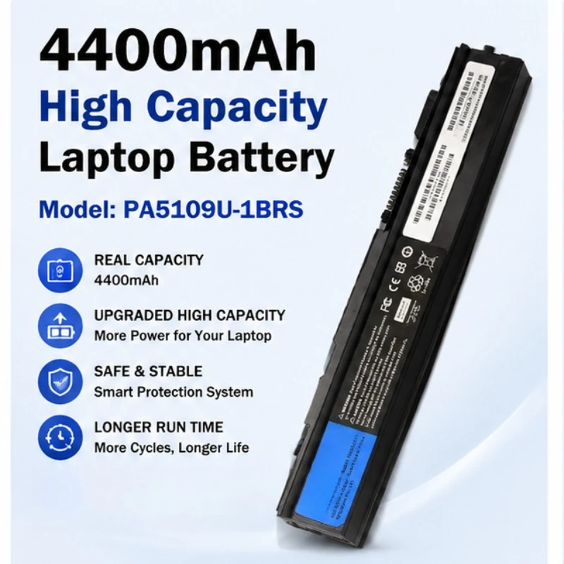 4400mAh 10.8V Battery Life Suitable for Toshiba C55 C40 C50A A50-A 5108U PA5110U Notebook PA5109U Long-lasting Battery
4400mAh 10.8V Battery Life Suitable for Toshiba C55 C40 C50A A50-A 5108U PA5110U Notebook PA5109U Long-lasting Battery