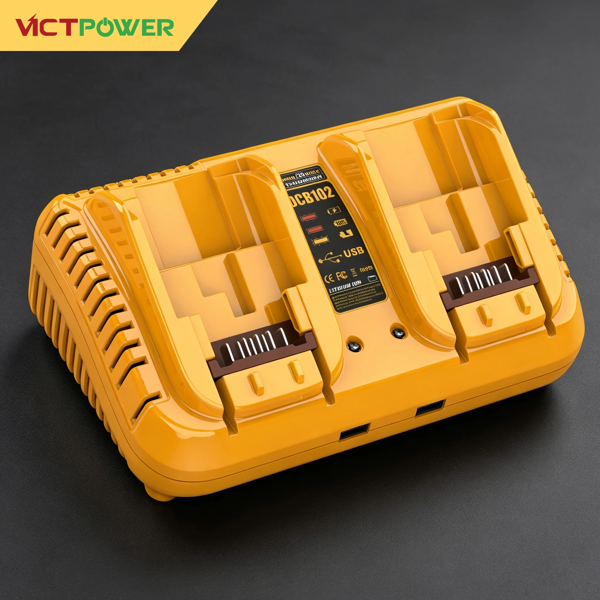 DCB102 2-Port Fast Charger with USB Port Compatible for Dewalt 12-20V Max Battery DCB112, DCB124 DCB126 DCB200 DCB203 DCB204
DCB102 2-Port Fast Charger with USB Port Compatible for Dewalt 12-20V Max Battery DCB112, DCB124 DCB126 DCB200 DCB203 DCB204