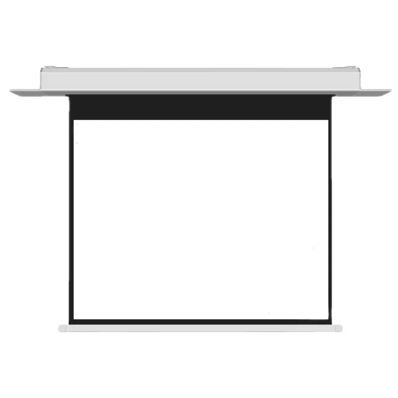Intelligent voice voice control hidden ceiling screen 72 inch mobile APP control, projection screen high definition projection 
Intelligent voice voice control hidden ceiling screen 72 inch mobile APP control, projection screen high definition projection