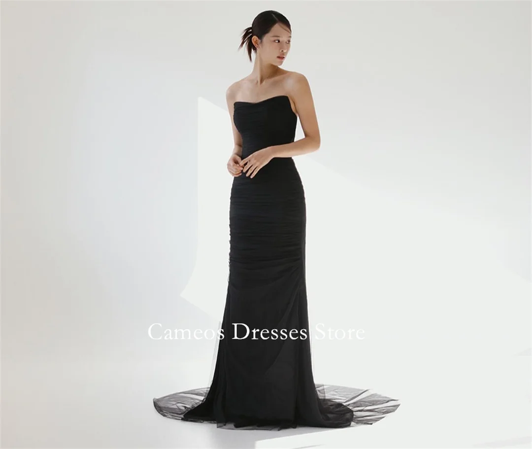 SONDR Korea Off Shoulder Black Evening Dress Customized Formal Prom Dress Sleeveless Tulle 웨딩드레스 Occasion Party Evening Gow
SONDR Korea Off Shoulder Black Evening Dress Customized Formal Prom Dress Sleeveless Tulle 웨딩드레스 Occasion Party Evening Gow
