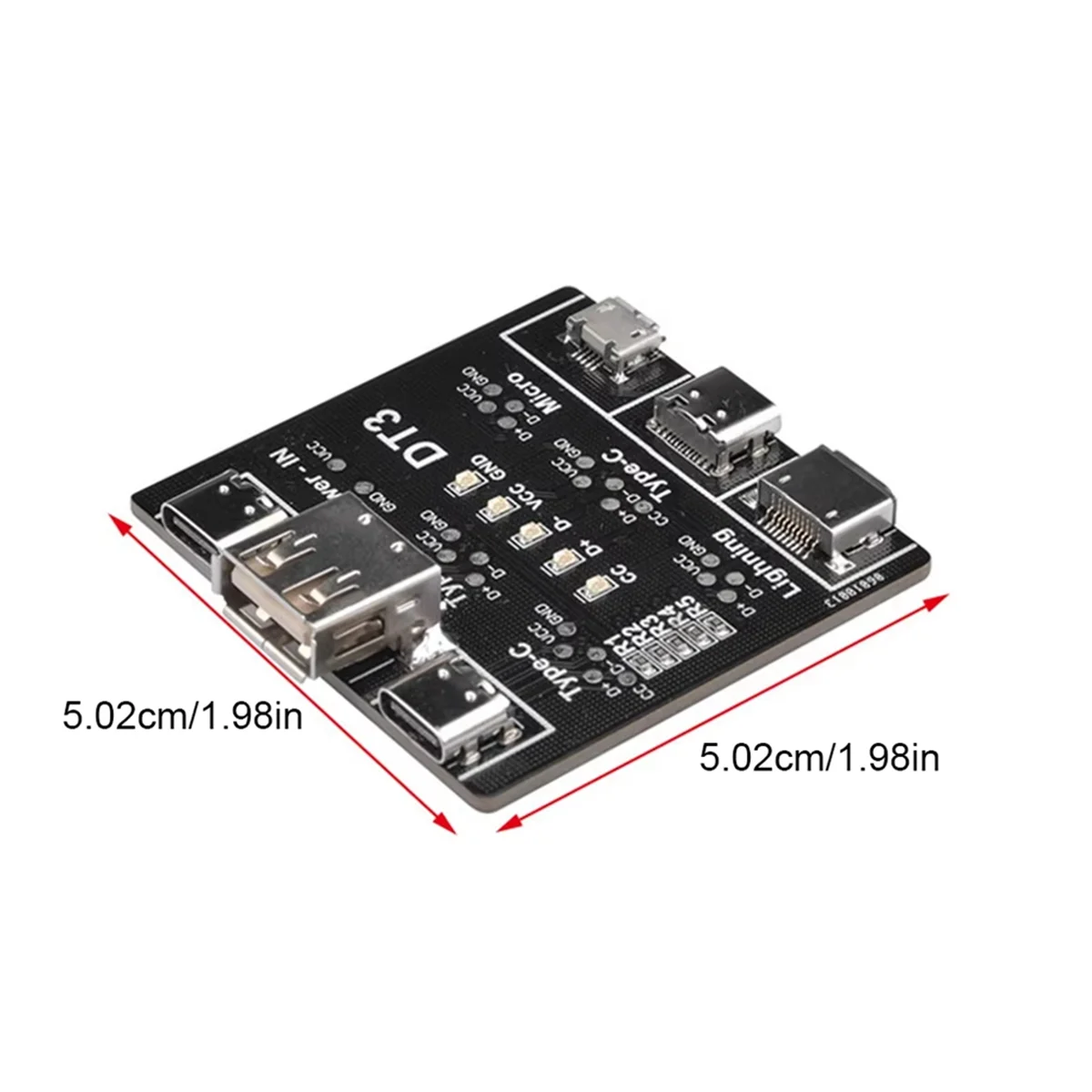 BISMZ DT3 Плата обнаружения кабеля передачи данных Тестер USB-кабеля для IOS Android Type-C Тестовая плата микро-переключателя короткого замыкания
BISMZ DT3 Плата обнаружения кабеля передачи данных Тестер USB-кабеля для IOS Android Type-C Тестовая плата микро-переключателя короткого замыкания