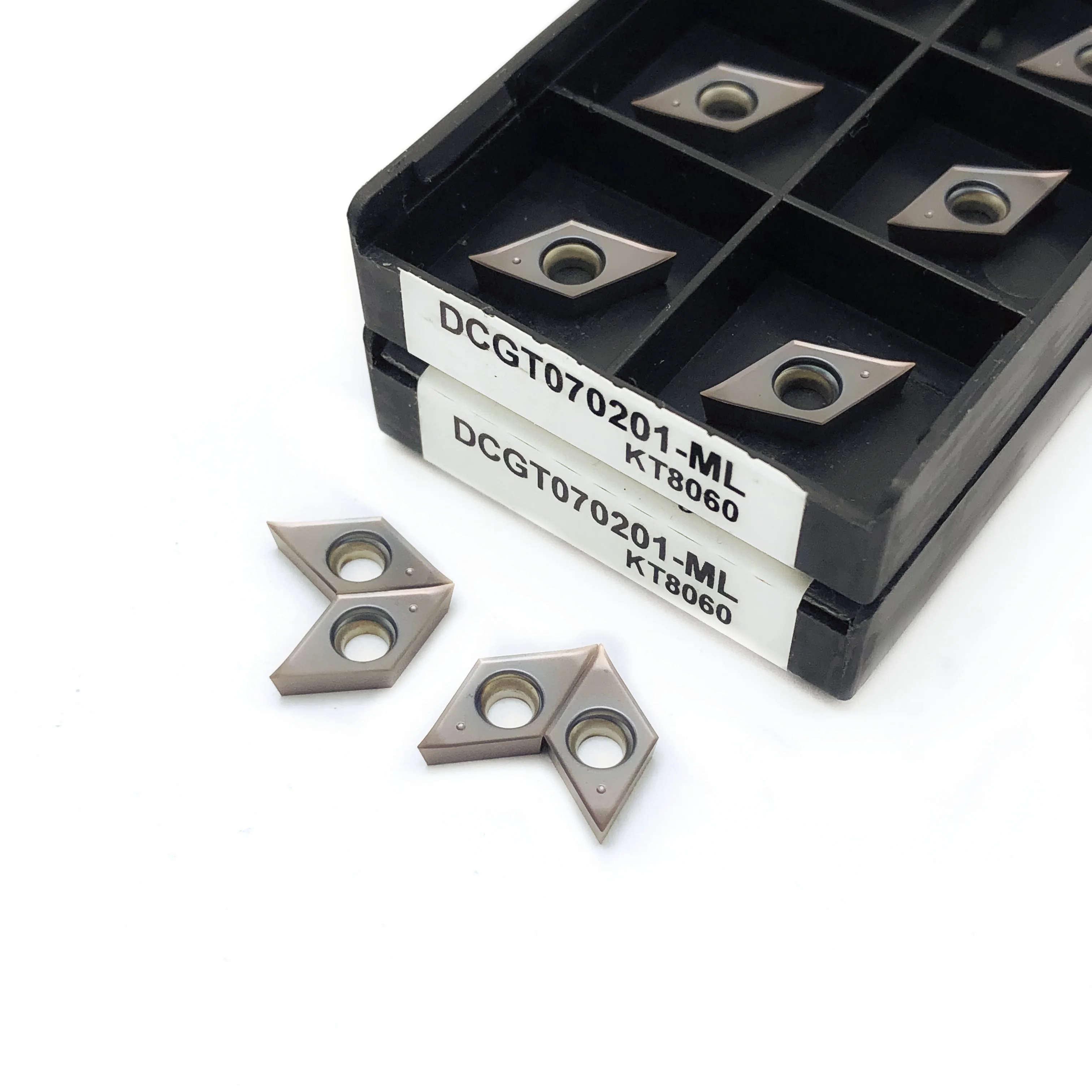 Высококачественные карбидные вставки DCGT070201 DCGT070202 DCGT070204-ML KT8060 10 шт. 1 коробка DCGT070201/02/04 CNC режущий инструмент
Высококачественные карбидные вставки DCGT070201 DCGT070202 DCGT070204-ML KT8060 10 шт. 1 коробка DCGT070201/02/04 CNC режущий инструмент