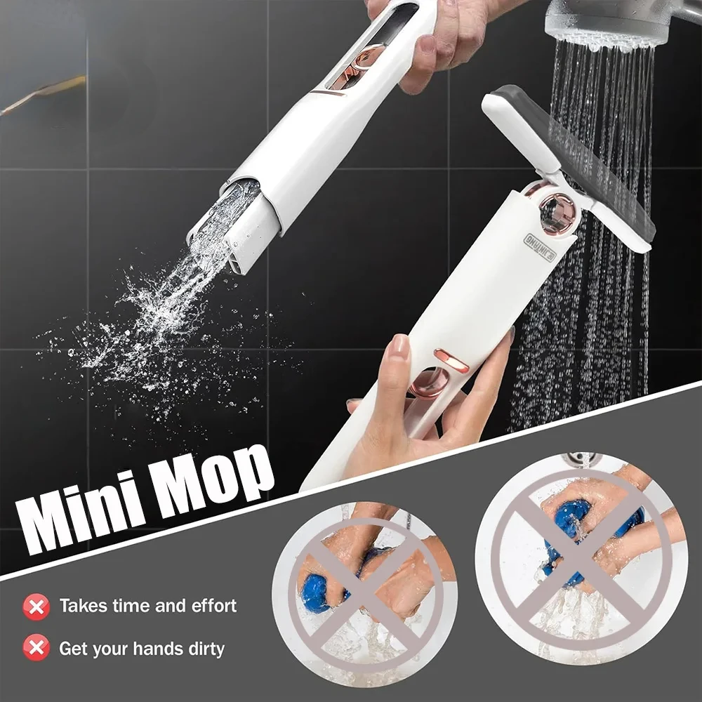 2-24Pcs Mini Mop Powerful Squeeze Mini Mop Folding with Self-squeezing Floor Kitchen Toilet Washing Desk Window Car Clean Tools
2-24Pcs Mini Mop Powerful Squeeze Mini Mop Folding with Self-squeezing Floor Kitchen Toilet Washing Desk Window Car Clean Tools