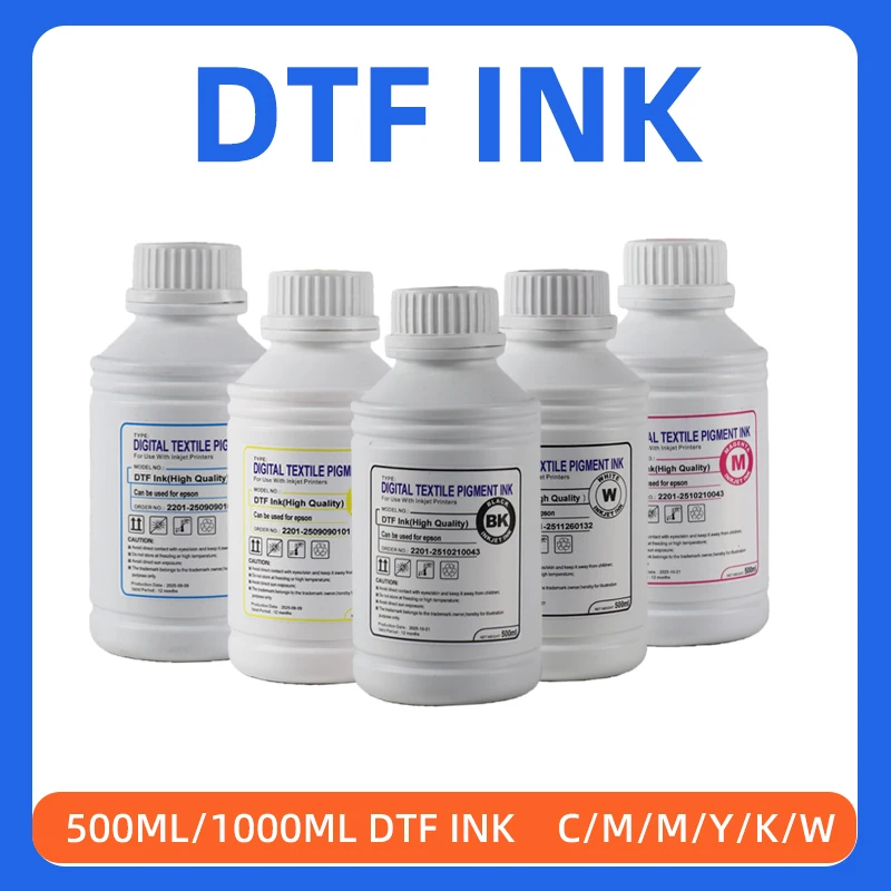 500 мл /000 мл чернила для прямой печати DTF для принтера Epson DX5 DX7 4720 5113 XP600 L1800 1390 L1800 L805 DTF
500 мл /000 мл чернила для прямой печати DTF для принтера Epson DX5 DX7 4720 5113 XP600 L1800 1390 L1800 L805 DTF