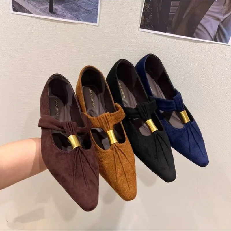 2025 Spring and Autumn New Shallow Mouth with Retro Mary Jane Shoes, Women's Flat Flat Single Shoes, Straightened Ballet Shoe
2025 Spring and Autumn New Shallow Mouth with Retro Mary Jane Shoes, Women's Flat Flat Single Shoes, Straightened Ballet Shoe