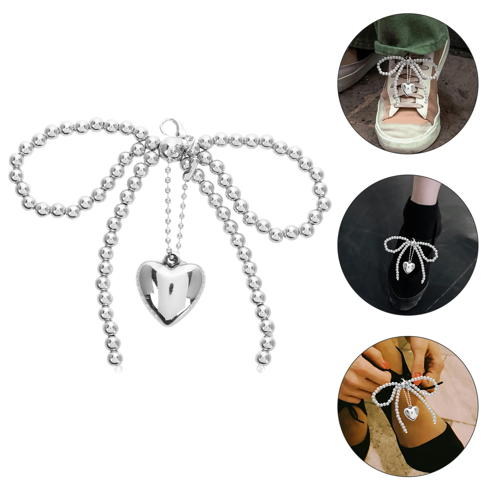 Silver Pearl Bowknot Charm Acrylic Beaded Shoe Accessories Elegant Ballet Flats Sneakers Decorative Charms Women Fashion
Silver Pearl Bowknot Charm Acrylic Beaded Shoe Accessories Elegant Ballet Flats Sneakers Decorative Charms Women Fashion