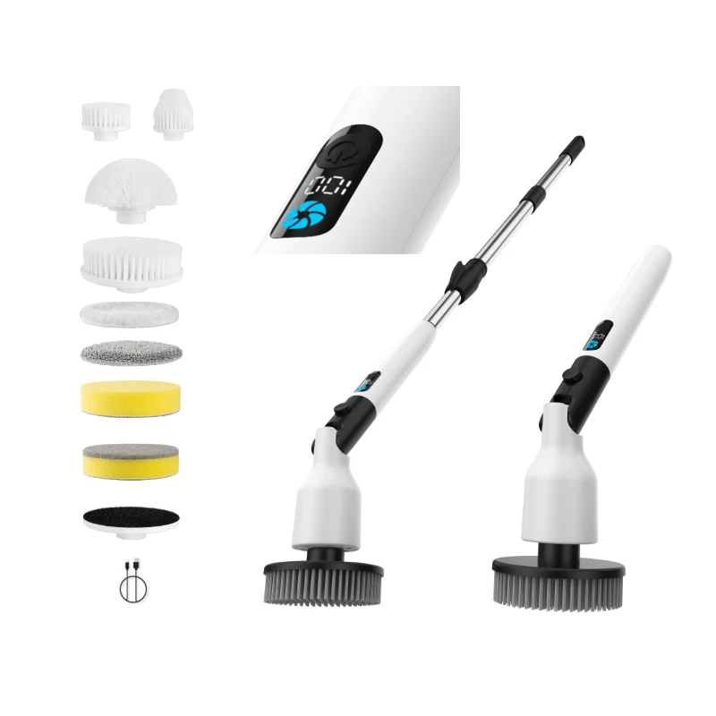 Electric Cordless Shower Scrubber with 7 Replaceable Heads & Extension Handle IPX7 Waterproof Portable for Car Use
Electric Cordless Shower Scrubber with 7 Replaceable Heads & Extension Handle IPX7 Waterproof Portable for Car Use