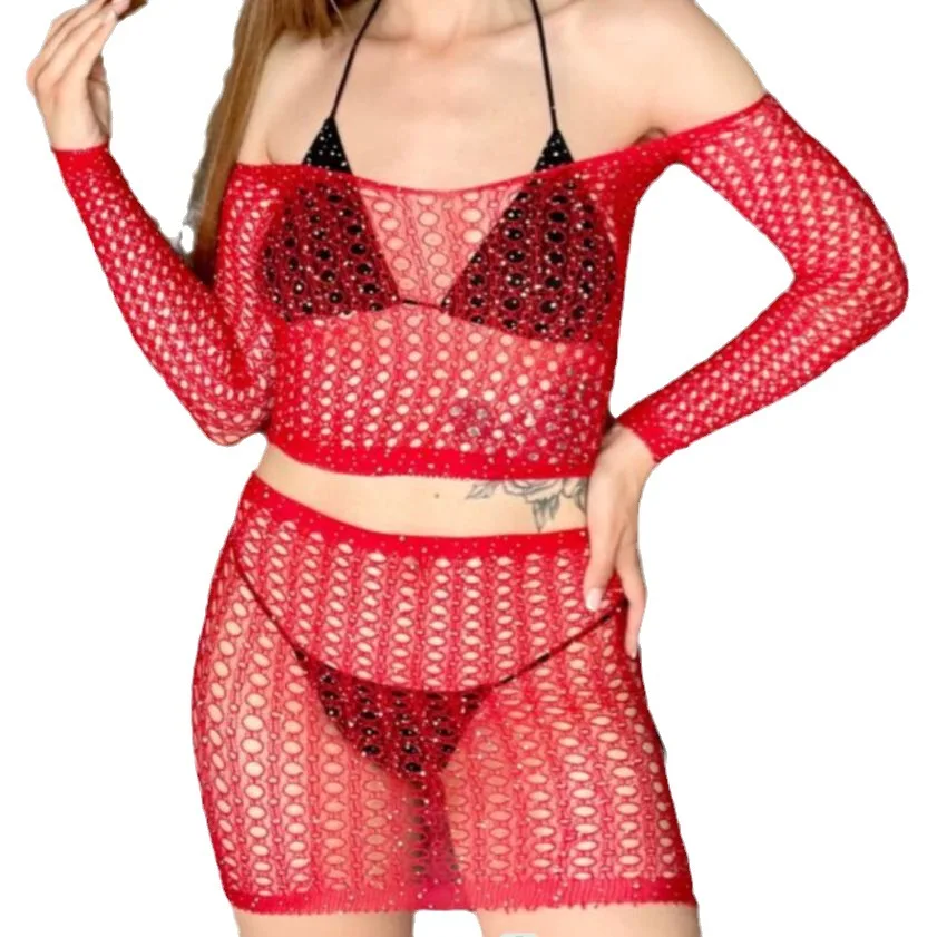Sexy Girls Body Stocking Top Panty 2 piece Suit Rhinestone Crystal Jewelry Dresses Bodystocking
Sexy Girls Body Stocking Top Panty 2 piece Suit Rhinestone Crystal Jewelry Dresses Bodystocking