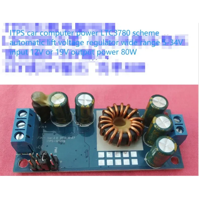 LTC3780 Automatic Buck-boost Module ITPS Car Computer Laptop Power Supply 24V/12V to 12V/19V
LTC3780 Automatic Buck-boost Module ITPS Car Computer Laptop Power Supply 24V/12V to 12V/19V